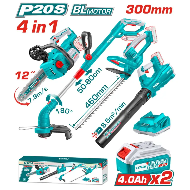 مجموعة عدة بطارية 20V 4-IN-1    TOSLI250496 توتال 