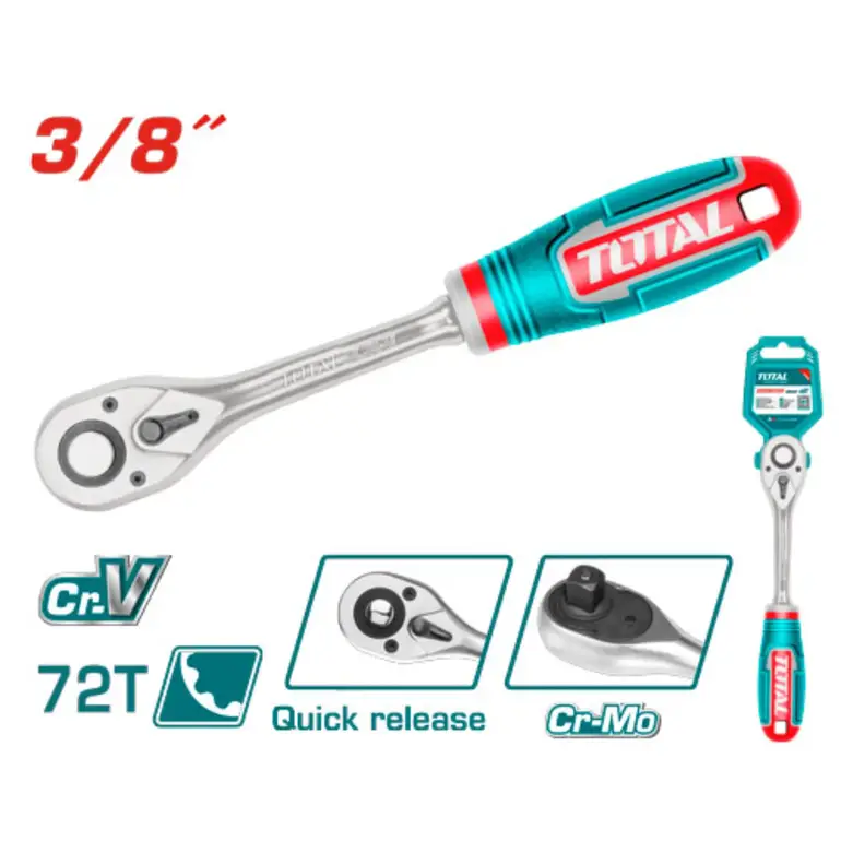 يد اتوماتيك يد ربر 3/8"     THT106386 توتال 