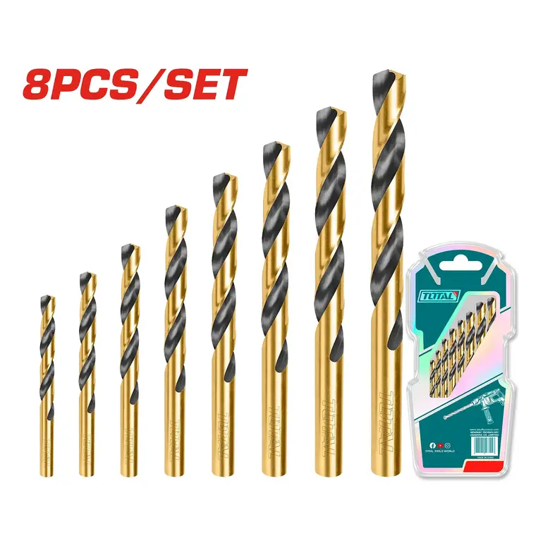 طقم ريشة دريل  8PCS/SET    TACSD0801 توتال 