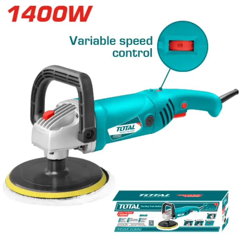 صاروخ تلميع 1400W 7" سرعات   TP1121802 توتال 