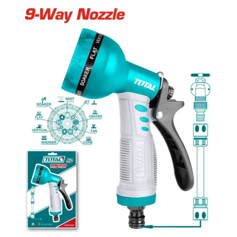 مسدس رش ماء 9-WAY     THWS010901 توتال 