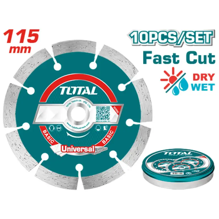 دسك قص رخام جاف 4-1/2" 10PCS/BOX مقطع   TAC2111153M توتال 