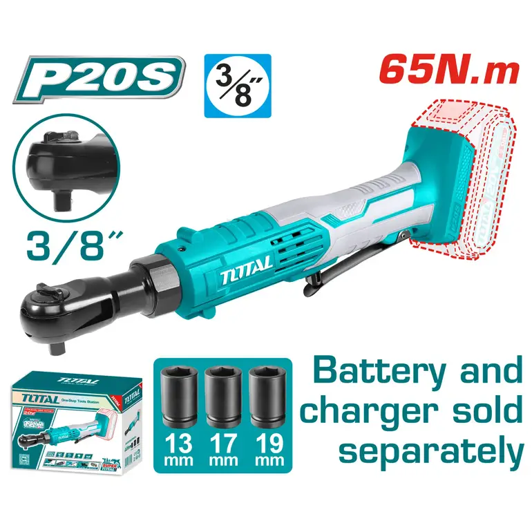 يد اتوماتيك بطارية 20V 65N.m بدون بطارية و شاحن  (المنتج يباع بدون بطارية وشاحن ) TDRLI2060151 توتال 