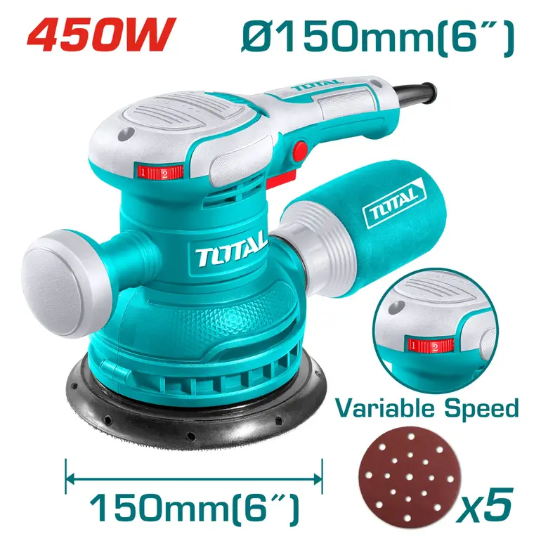 ماكينة صنفرة خشب 450W   دائرية  TF2061506 توتال 
