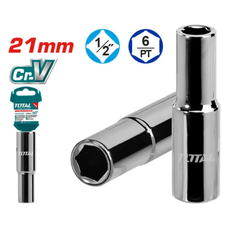 حبة كروم طويل مسدس 21mm 1/2"    THTST12213L توتال 