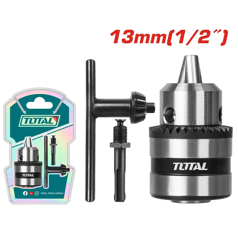 راس دريل مع مفتاح دريل وتحويلة 13mm     TAC451301.1 توتال 