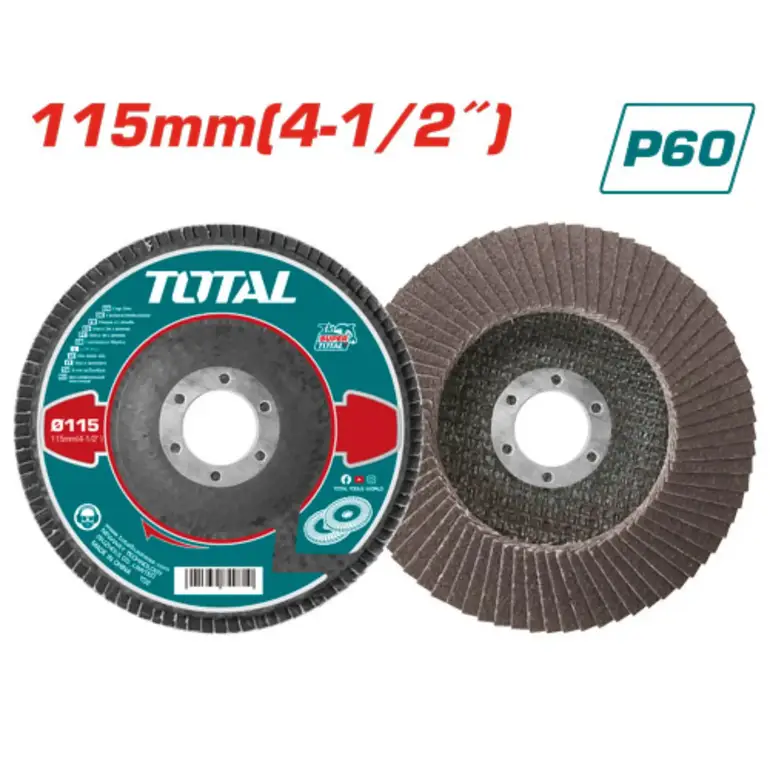 دسك صنفرة طبقات 4-1/2"  P60 مقطع  TAC631152 توتال 