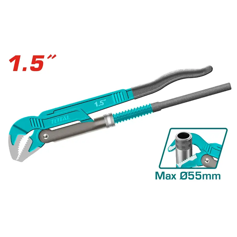 مفتاح مواسير راس مائل 1.5"     THT172153 توتال 