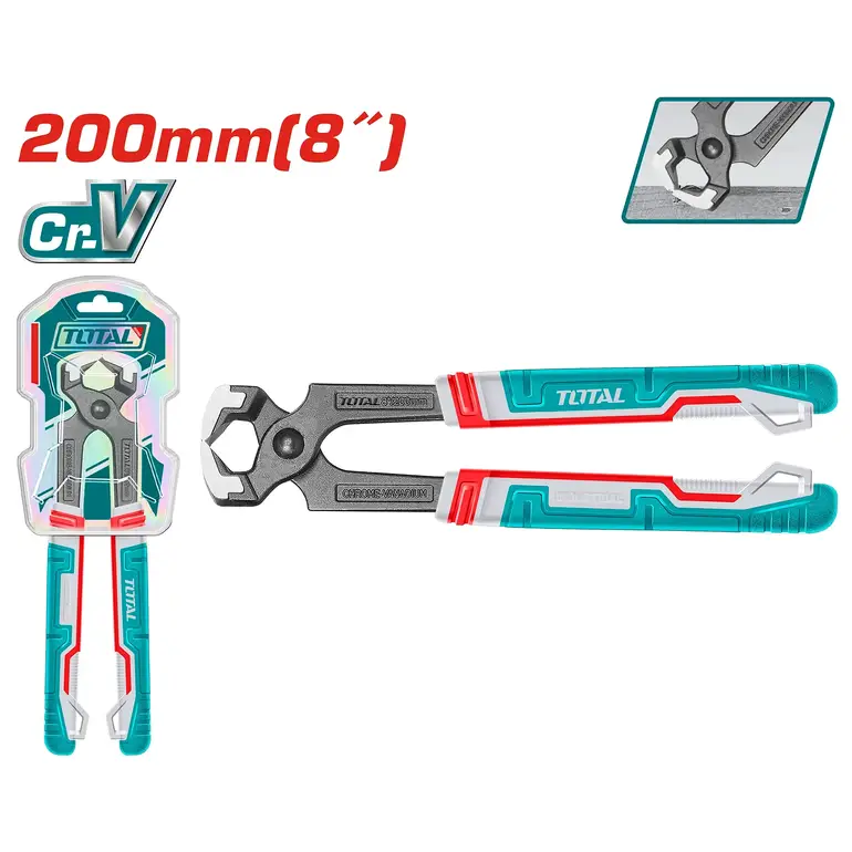 كماشة يد ربر عريض 8"     THT290801 توتال 