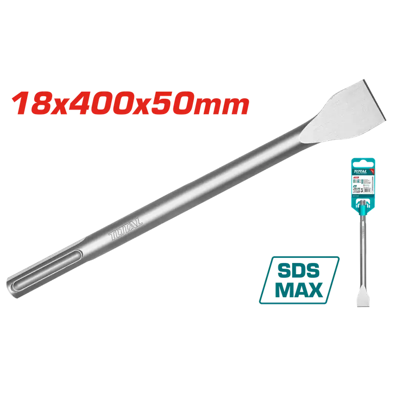 ازميل تكسير 18X300X50mm SDSPMAX عريض    TAC15221822 توتال 