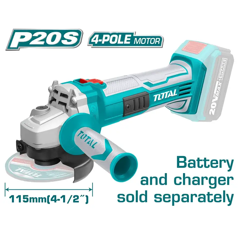 صاروخ بطارية 20V 4-1/2" بدون بطارية و شاحن  (المنتج يباع بدون بطارية وشاحن ) TAGLI1151 توتال 