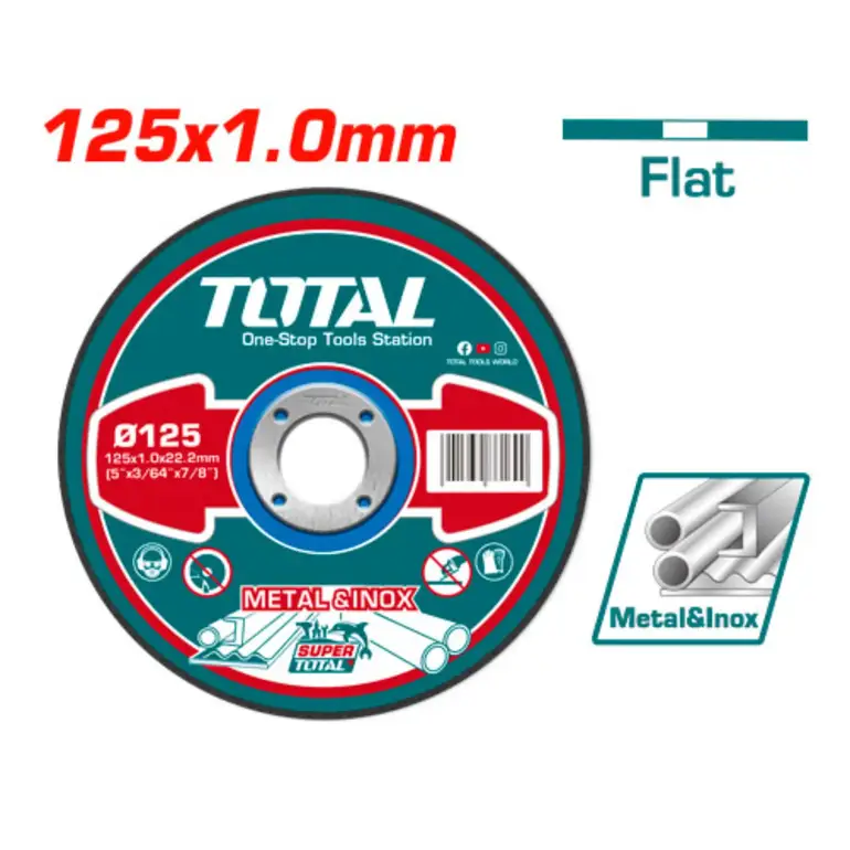 دسك قص ستانلس 5"  1.0mm   TAC2101251 توتال 