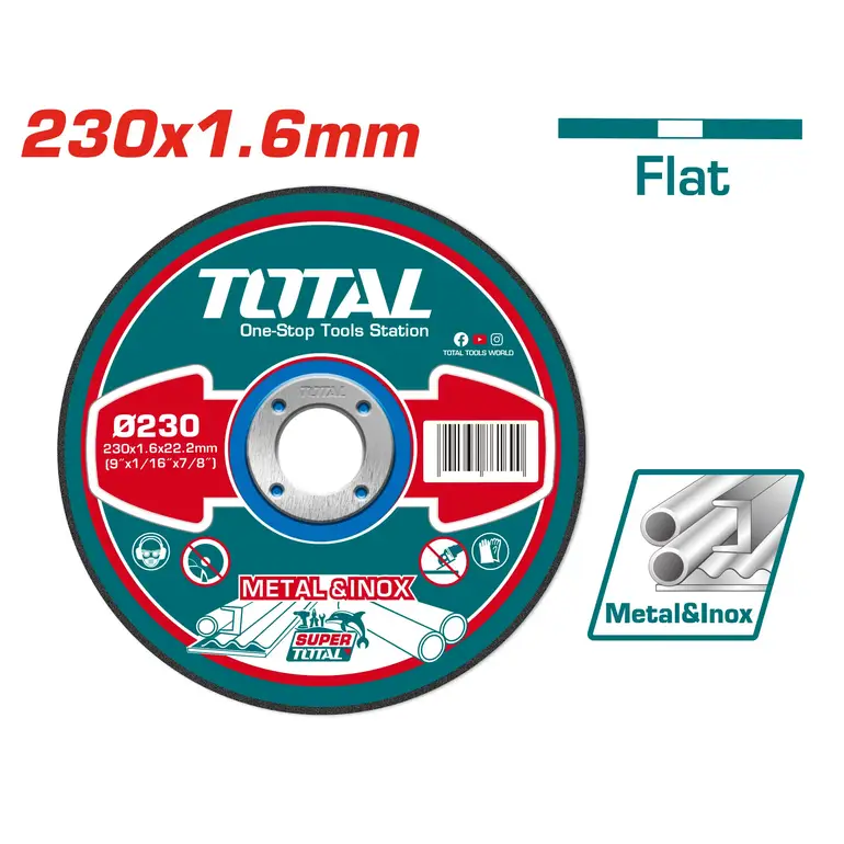 دسك قص ستانلس 9"  1.6mm   TAC2162301 توتال 