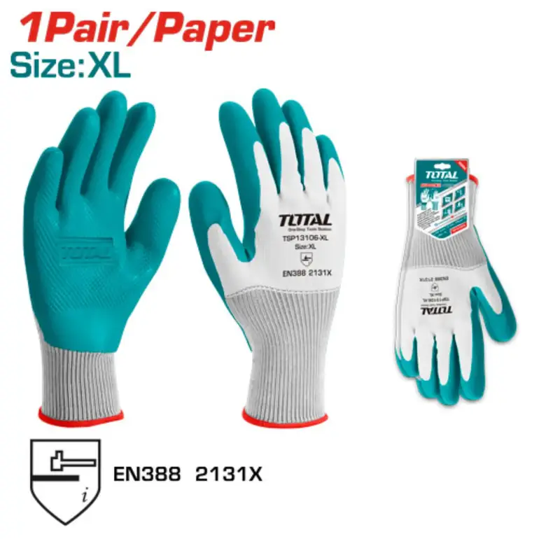 كفوف عمال ربر XL     TSP13106-XL توتال 
