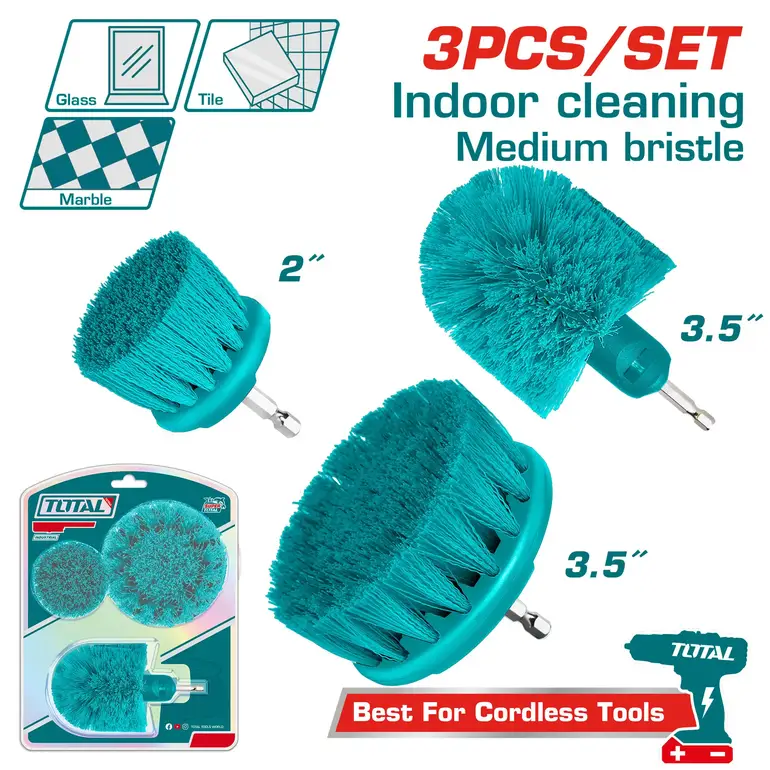 طقم فراشي تنظيف ازرق خشن 2PCS/SET    TACM3001 توتال 