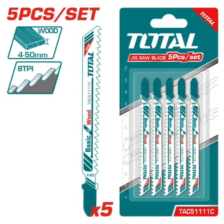 طقم ريش منشار اركت 74mm 5PCS/SET  خشب  TAC51111C توتال 