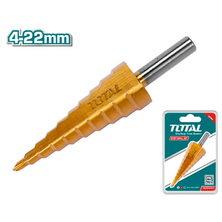 ريشة ثقب هرمية 4-22mm     TAC8242201 توتال 