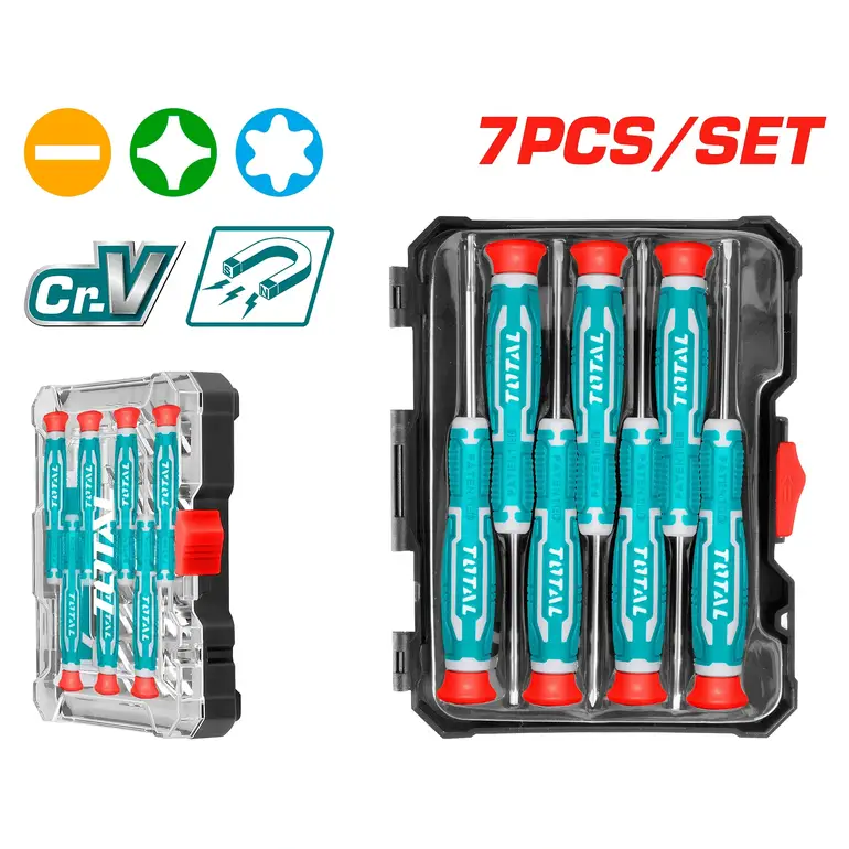 طقم مفكات براغي  7PCS/SET    THT250726 توتال 