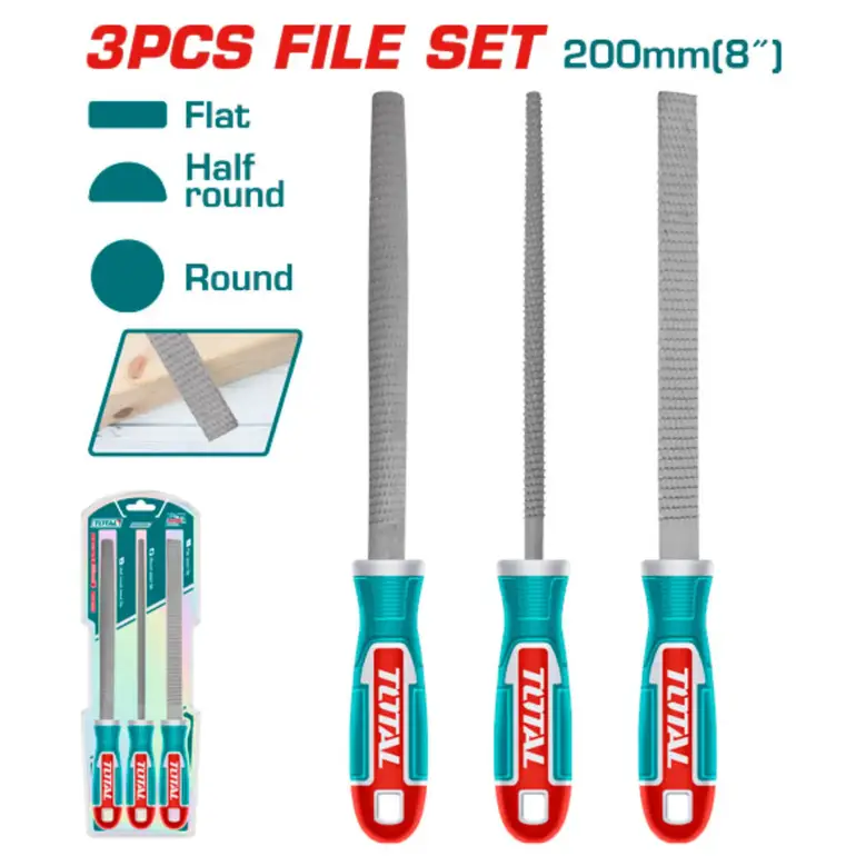 طقم مبرد خشب يد ربر 8" 3PCS/SET    THT918326 توتال 