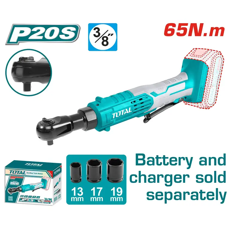 يد اتوماتيك بطارية 20V 65N.m بدون بطارية و شاحن  (المنتج يباع بدون بطارية وشاحن ) TDRLI2060151 توتال 