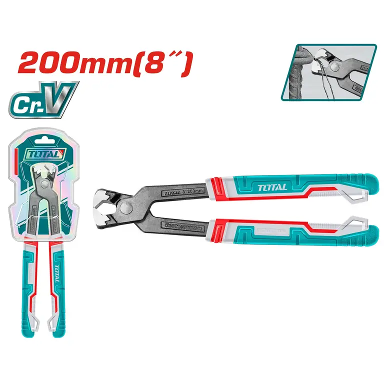 قطاعة سلك يد ربر راس طويل 8"     THT2881 توتال 