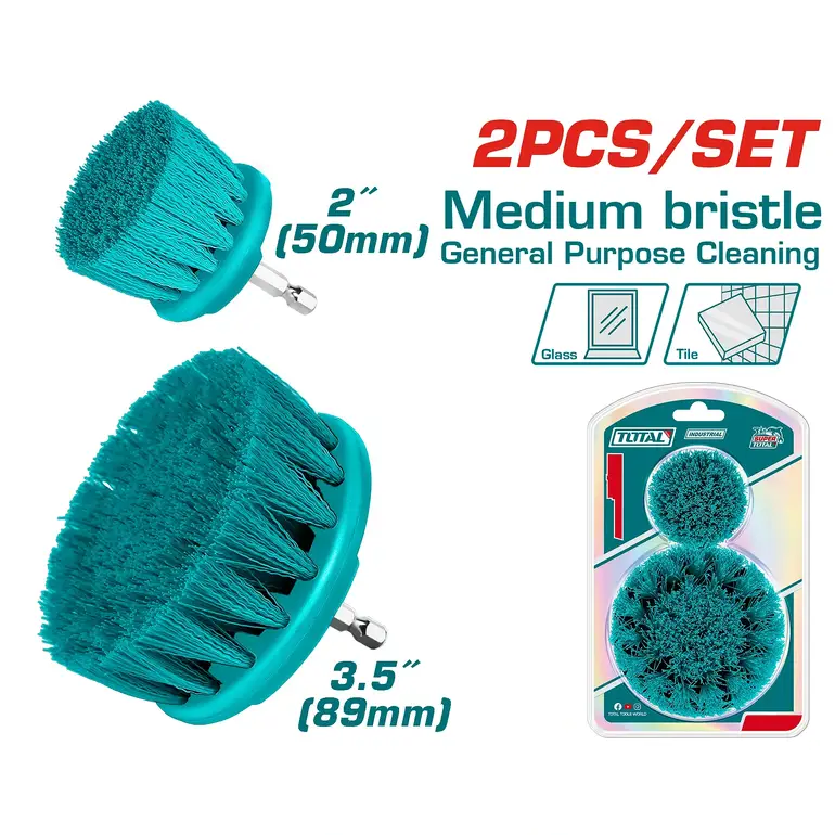 طقم فراشي تنظيف ازرق ناعم 2PCS/SET    TACM2235 توتال 