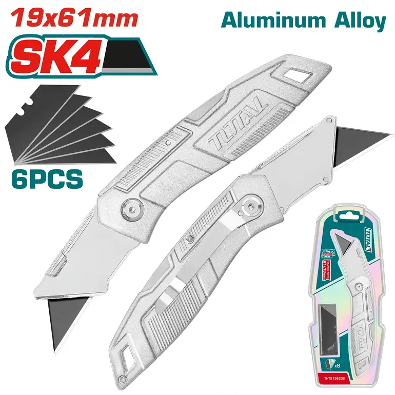 مشرط 19X61mm  مع 6 سبير داخلي   THT5136236 توتال 