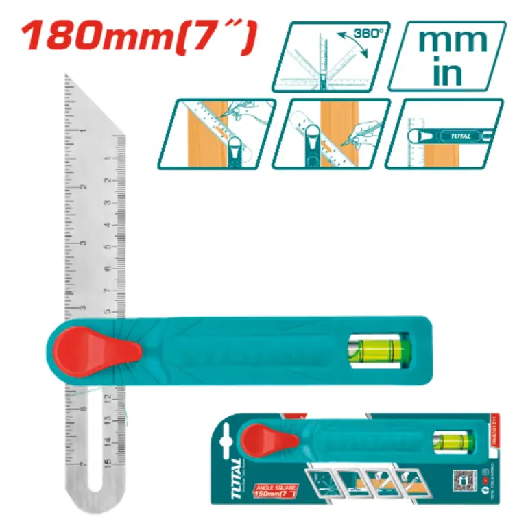 زاوية نجار متحرك 180mm     TAHS181511 توتال 