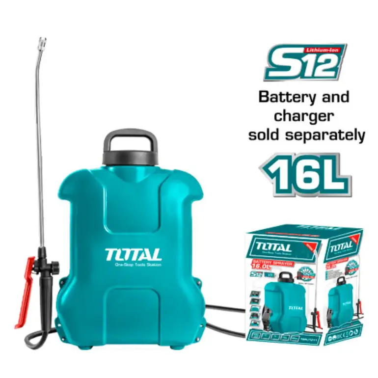 مرش مبيدات على بطارية 12V 16L بدون بطارية و شاحن   TSPLI1211 توتال 