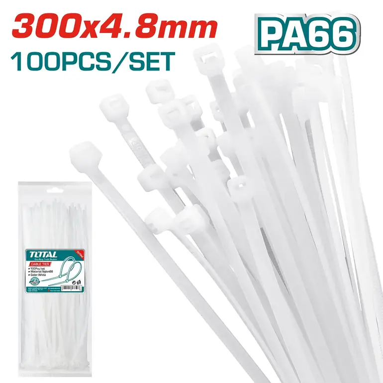 مرابط بلاستيك 300x4.8mm 100PCS/SET    THTCT3001 توتال 
