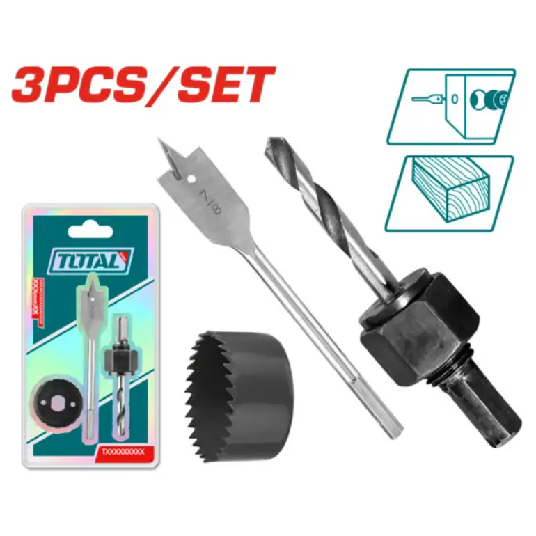 طقم ريشة حفر خشب  3PCS/SET    TACSH1031 توتال 