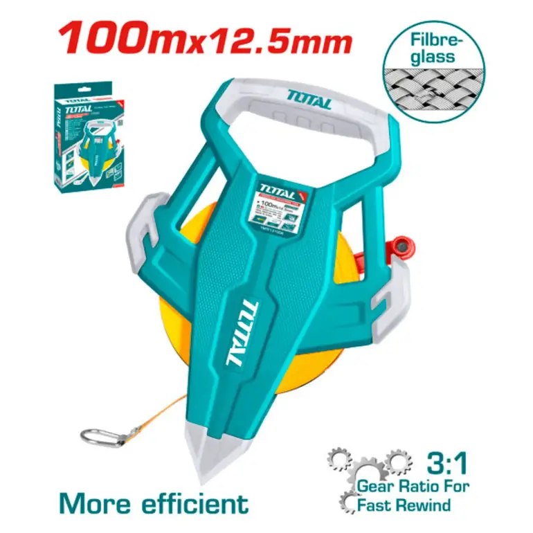 متر فيبر بيد 100mx12.5mm     TMTF131006 توتال 