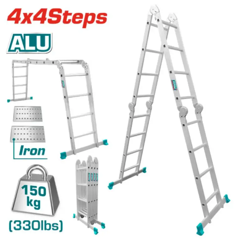 سلم المنيوم متعدد الاستخدامات 4x4Steps     THLAD04441 توتال 