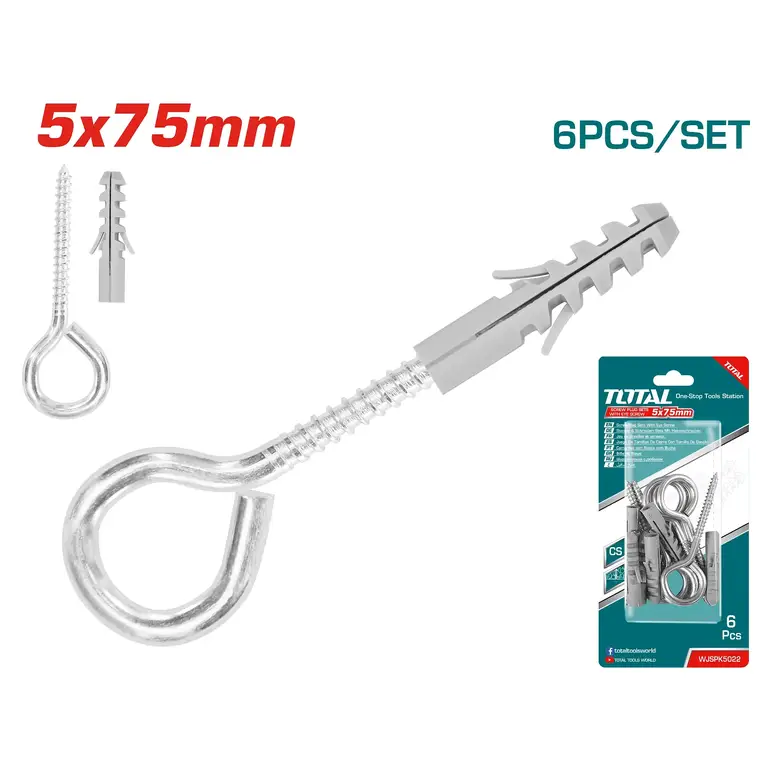 مجموعة شنكل على كرت 5x75mm 6PCS/SET    WJSPK5022 توتال 