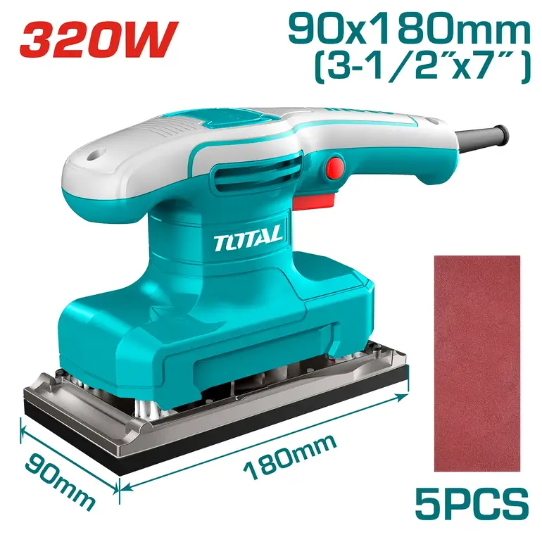 ماكينة صنفرة خشب 320W   مستطيل  TF1301836 توتال 
