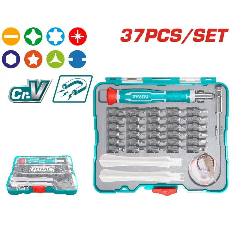 طقم مفكات براغي  32PCS/SET    TACSD30326 توتال 