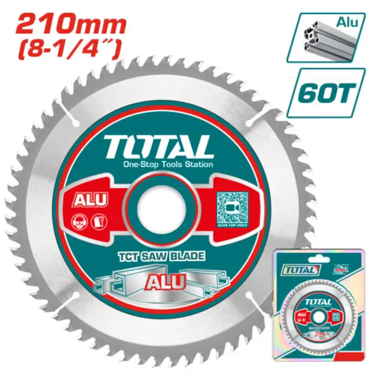 دسك قص المنيوم 8-1/4"  60سن   TAC233523 توتال 