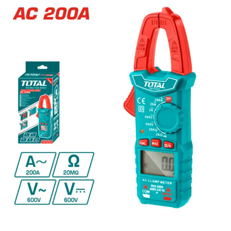 كلامب ميتر ديجيتال AC 200A     TMT42002 توتال 
