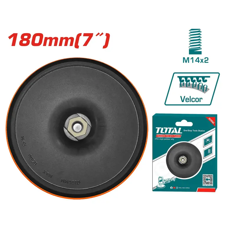 قاعدة سنفرة ربل اسود 7"     TAC7121801 توتال 