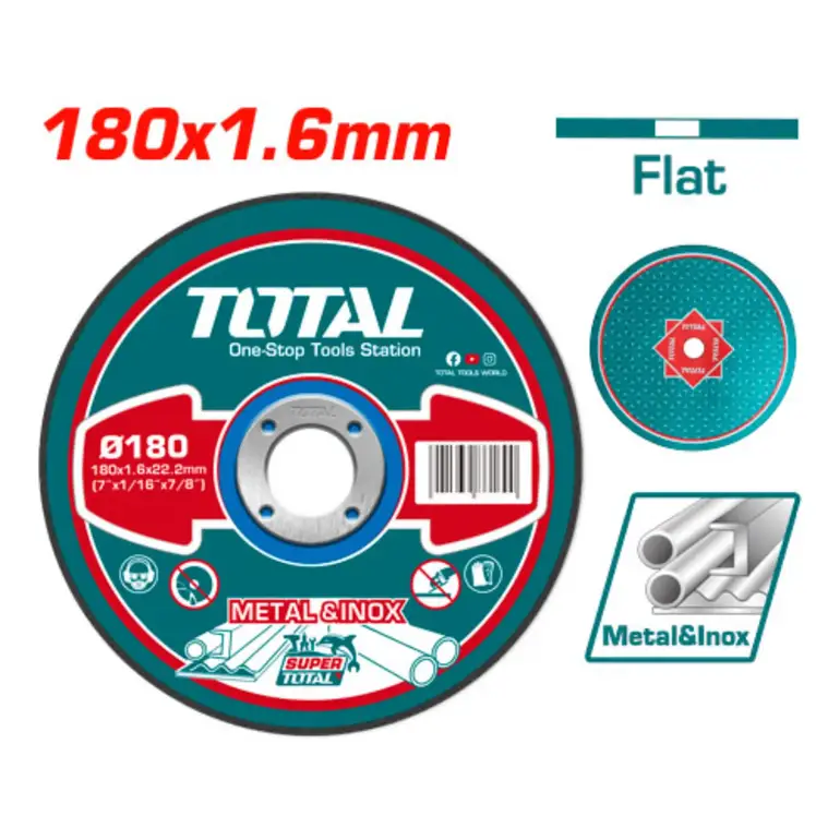 دسك قص ستانلس 7"  1.6mm   TAC2161801 توتال 