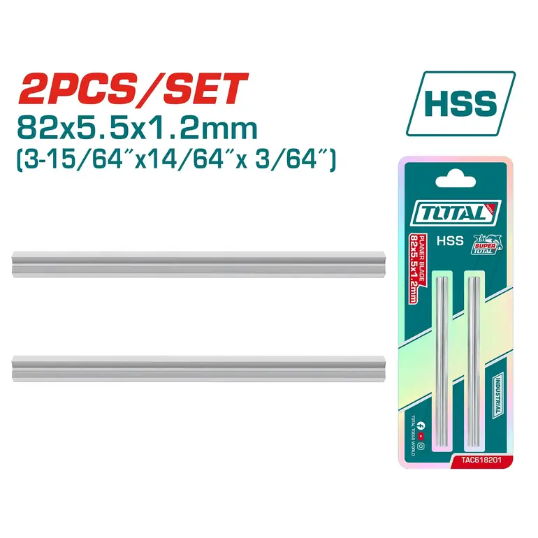 شفرات رابوب خشب 82X5.5X1.2mm 2PCS/SET    TAC618201 توتال 