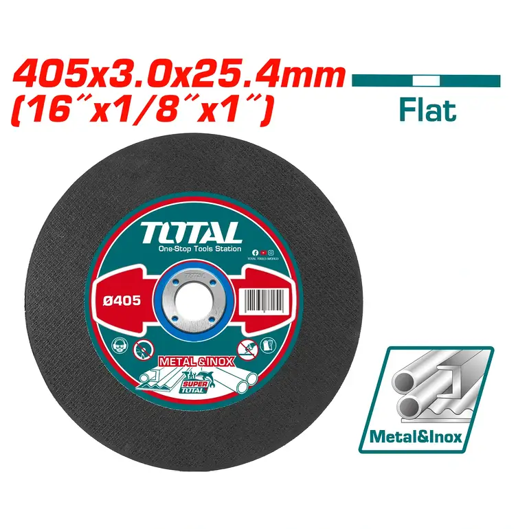 ديسك قص منشار فيبر حديد 16"  3.0mm   TAC2214051 توتال 