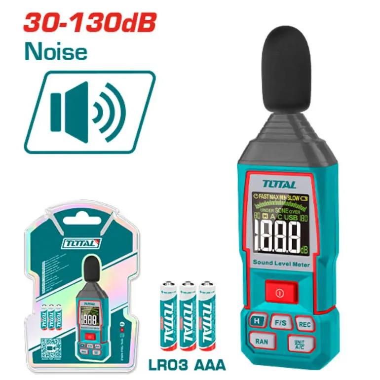 جهاز قياس مستوي الصوت 30-130dB     TETSL031 توتال 
