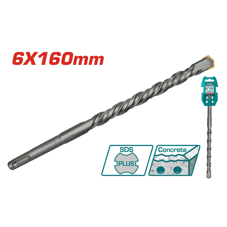 ريشة دريل 6X160mm  SDS PLUS   TAC310602 توتال 