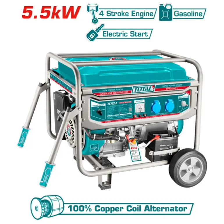 مولد كهرباء بنزين 5.5KW     TP155001-58 توتال 