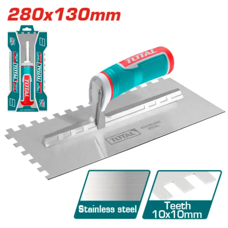 بروة لياسة يد ربر 230X130mm  مفرغ   THTT81286 توتال 