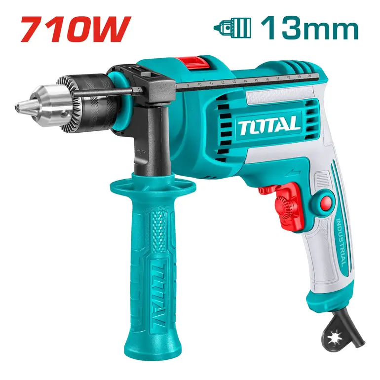 دريل رجاج 710W 13mm راس كروم   TG1071366 توتال 