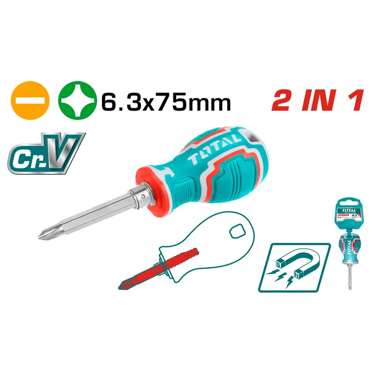 مفك براغي طرفين 6.3X75mm     THT250216 توتال 