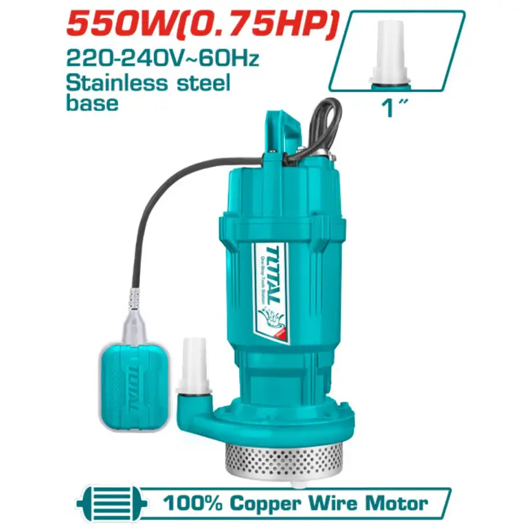 مضخة مياه غاطسة 550W 0.75HP    TWP65506-5 توتال 