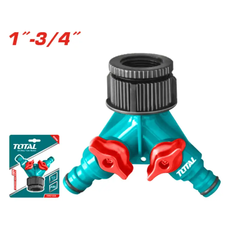 توصيلة لي ماء ثنائية 1"-3/4"     THHC1202 توتال 